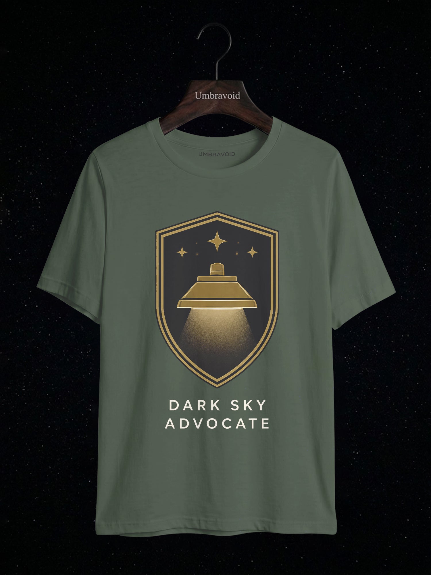 Dark Sky Advocate astronomy t-shirt | Umbra Void