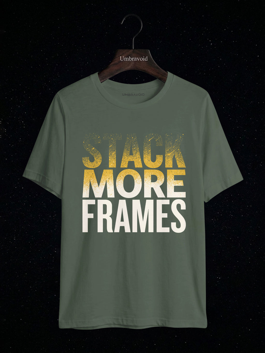 Stack More Frames astronomy t-shirt | Umbra Void