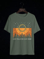 Light Pollution Is My Enemy astronomy t-shirt | Umbra Void