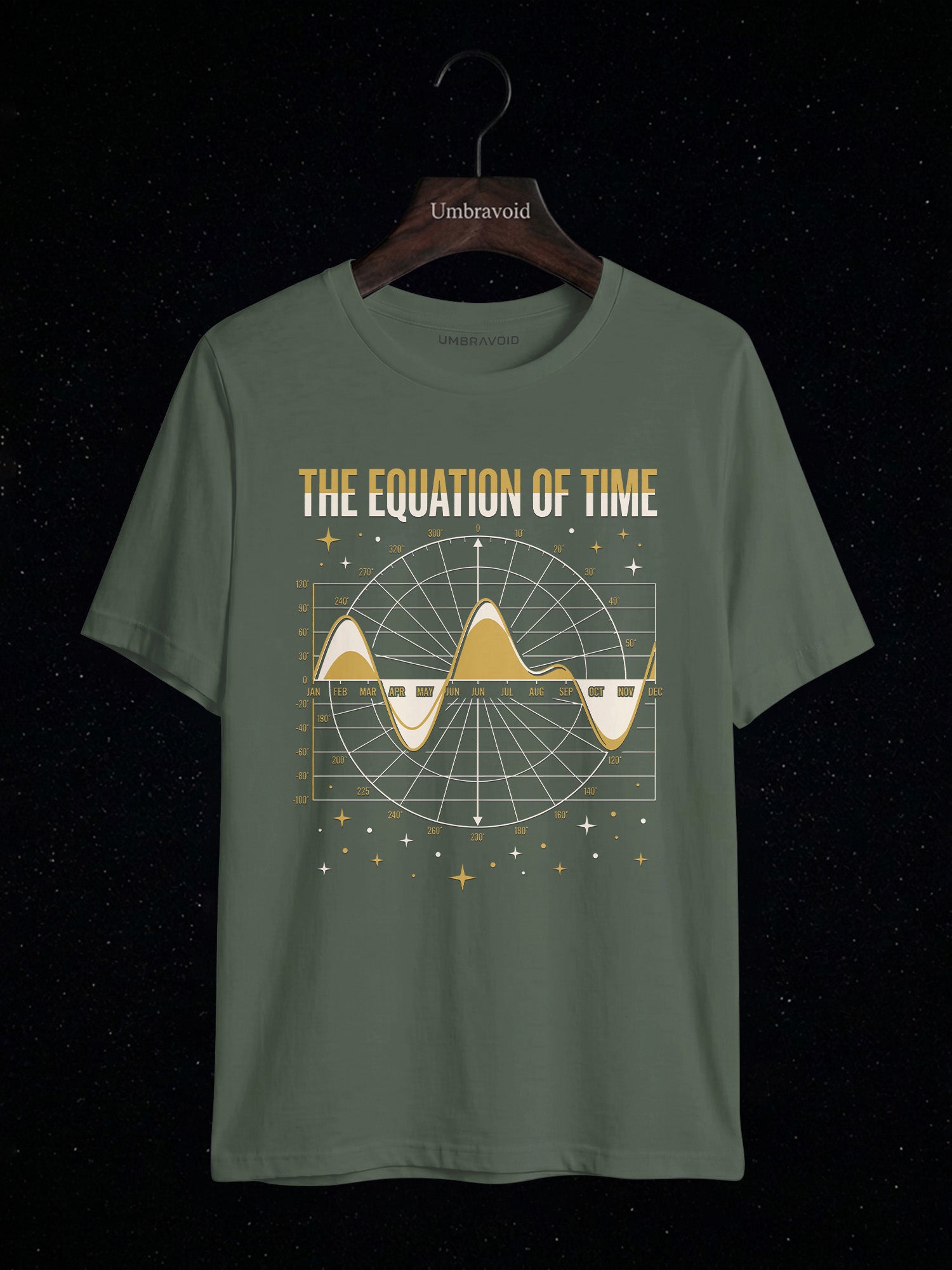 The Equation Of Time astronomy t-shirt | Umbra Void