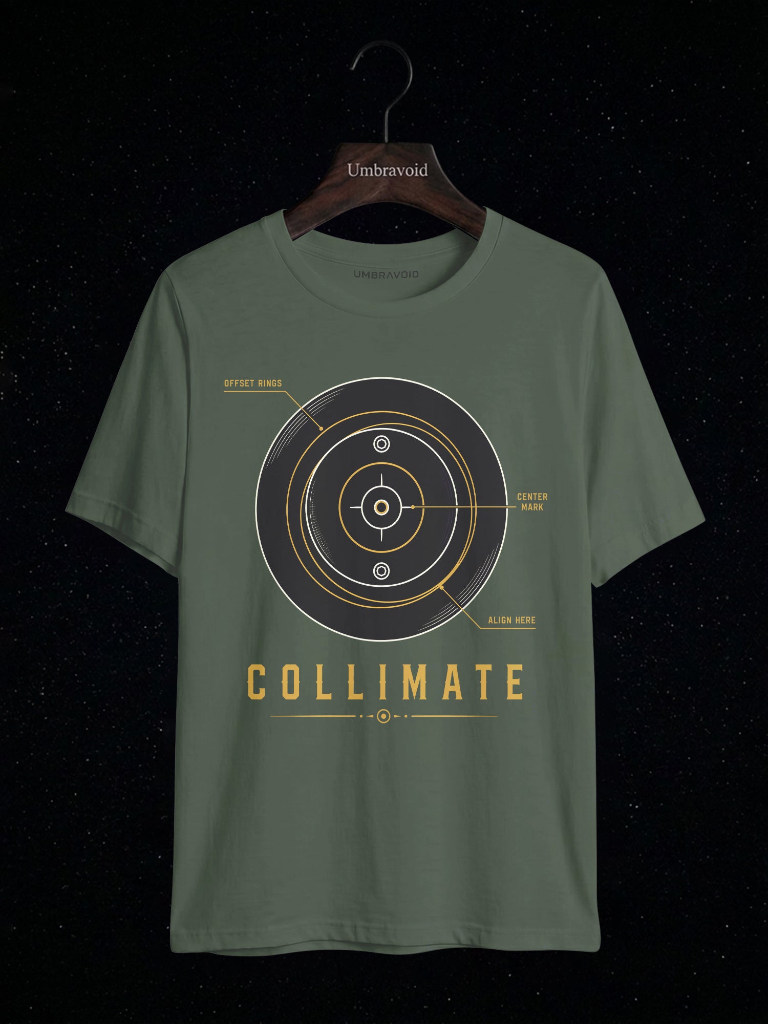 Collimate Primary Mirror astronomy t-shirt | Umbra Void