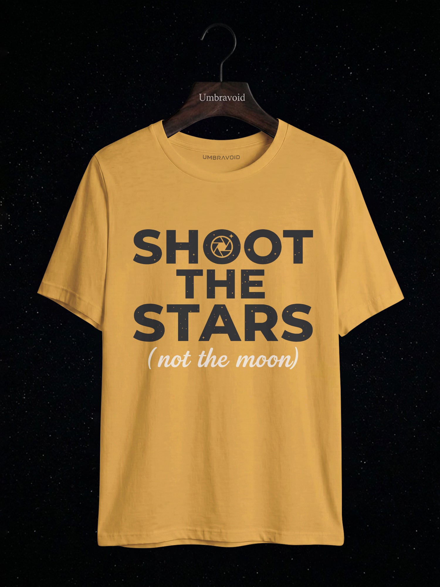 Shoot The Stars (Not The Moon) astronomy t-shirt | Umbra Void