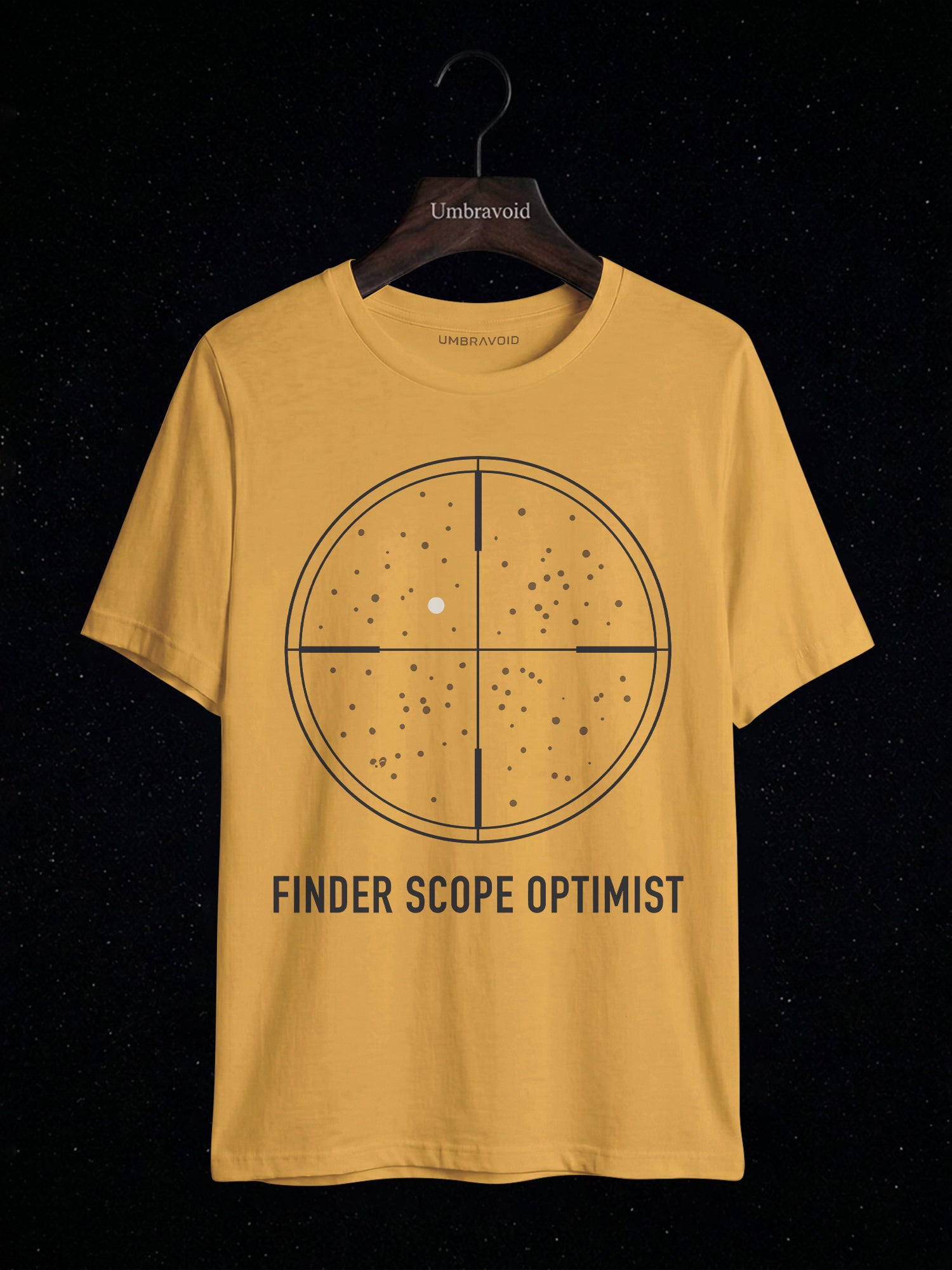 Finder Scope Optimist astronomy t-shirt | Umbra Void