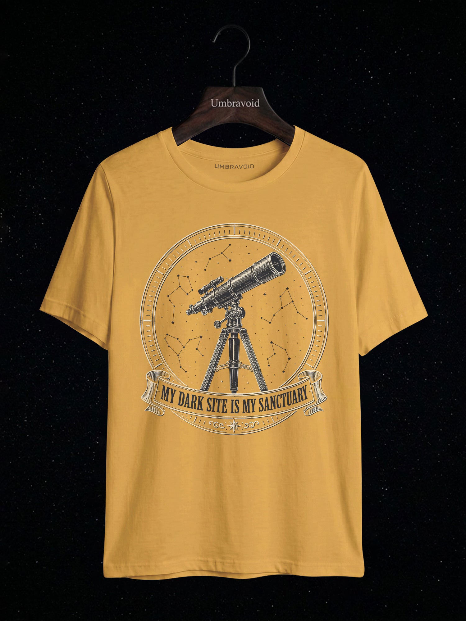 My Dark Site Is My Sanctuary astronomy t-shirt | Umbra Void