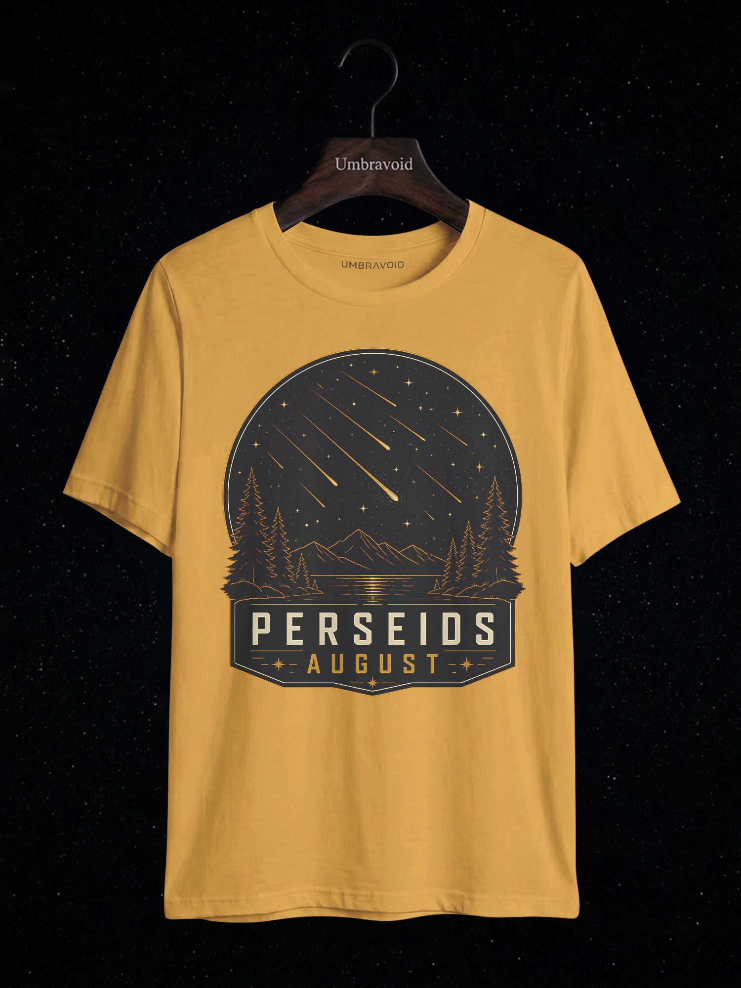 Perseids August astronomy t-shirt | Umbra Void