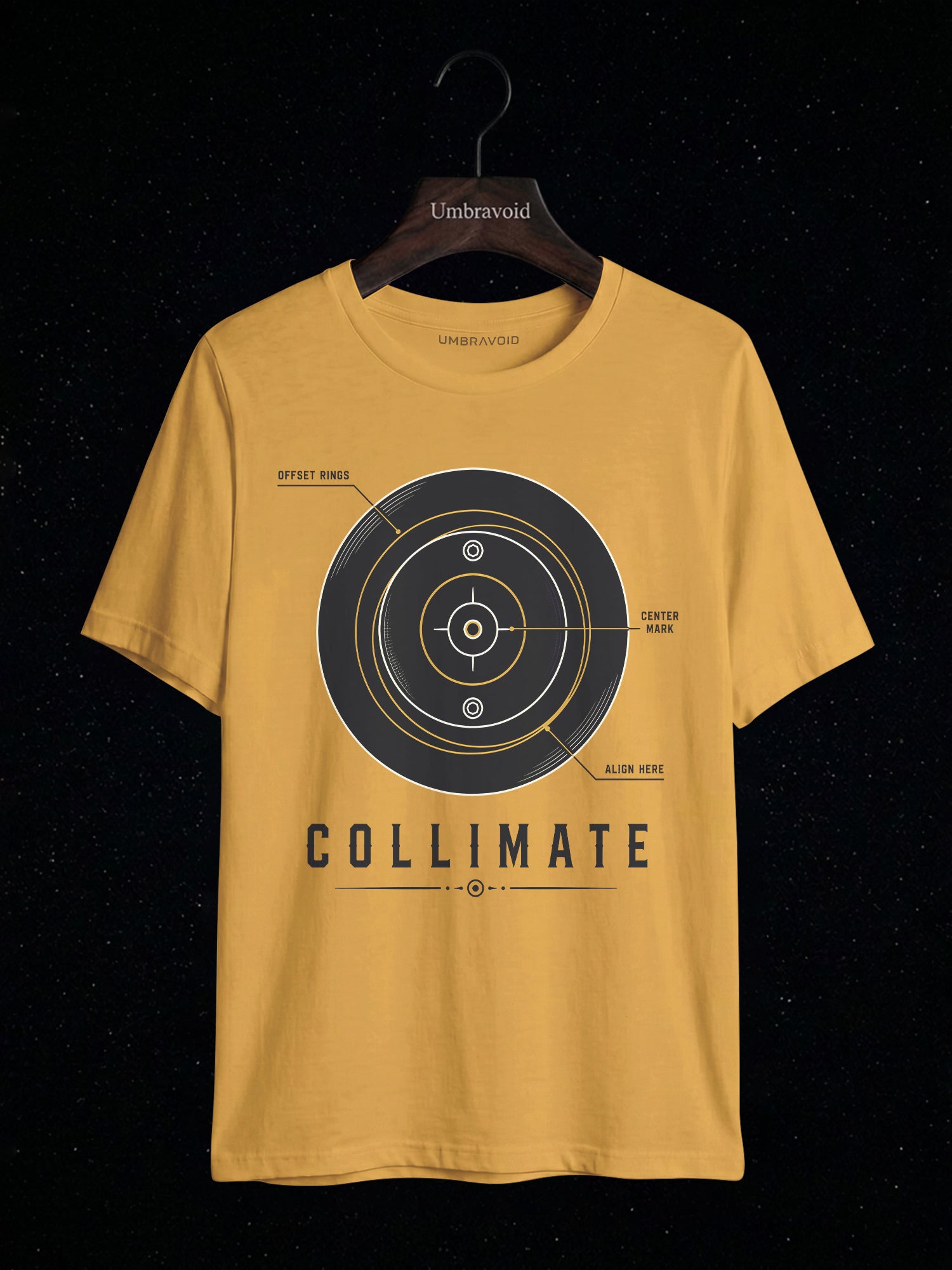 Collimate Primary Mirror astronomy t-shirt | Umbra Void