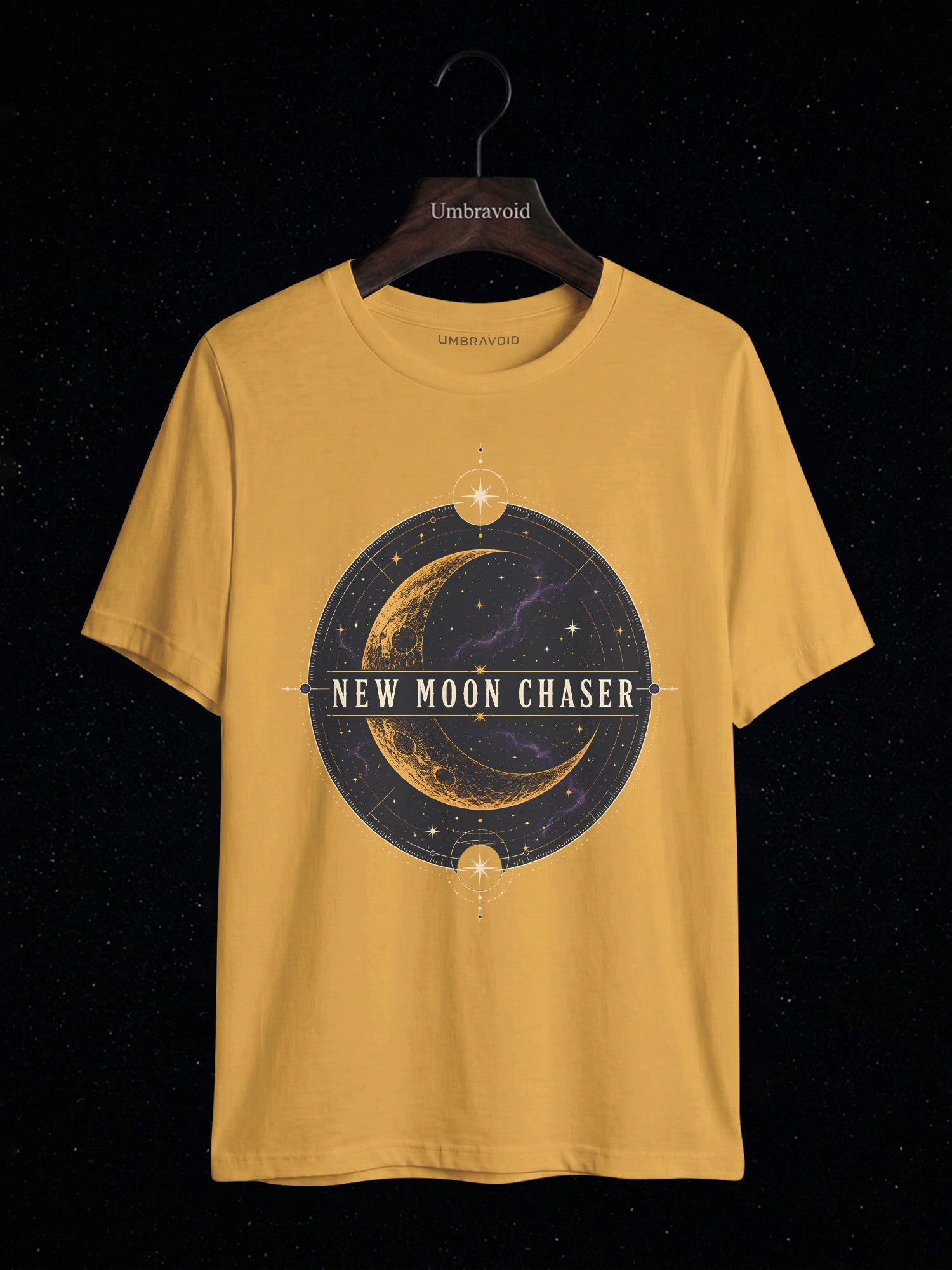 New Moon Chaser astronomy t-shirt | Umbra Void