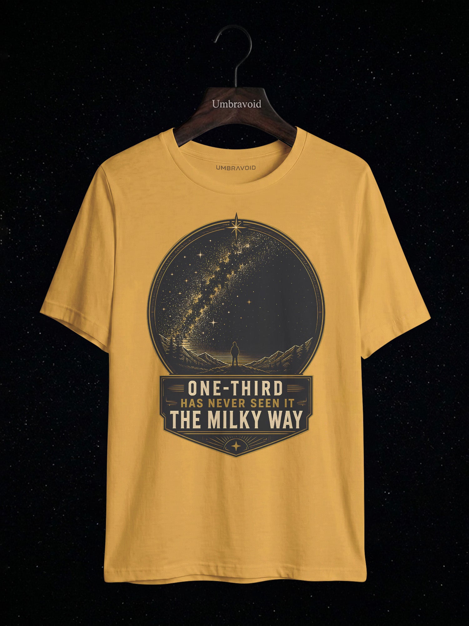 One-Third Has Never Seen The Milky Way astronomy t-shirt | Umbra Void