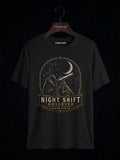 Night Shift Observer Lunar Cycle astronomy t-shirt | Umbra Void