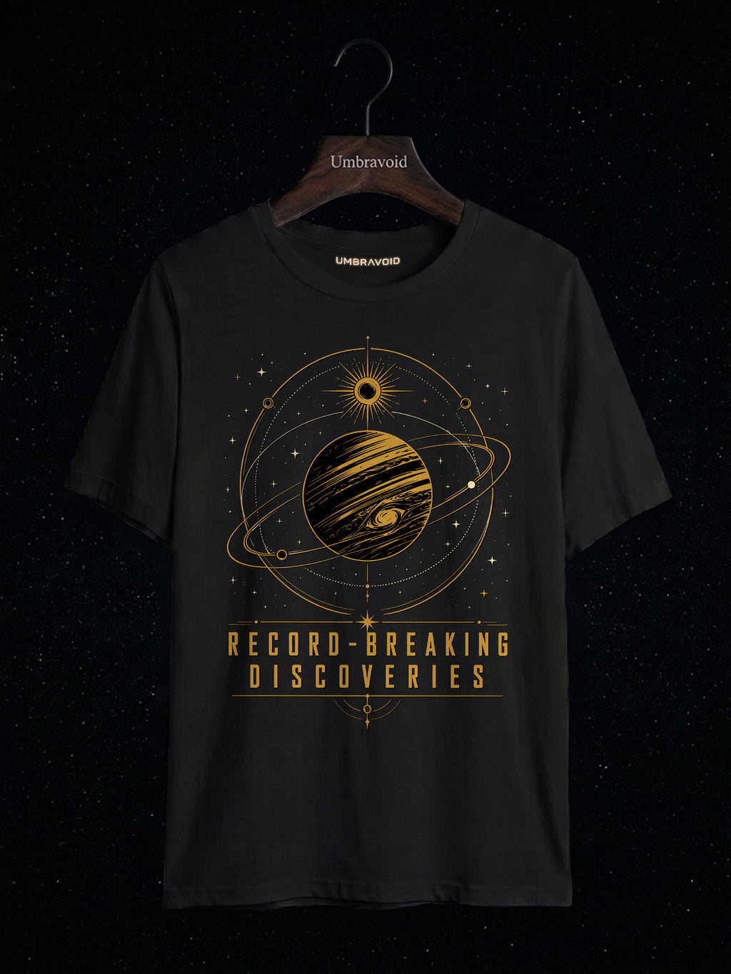 Record-Breaking Discoveries astronomy t-shirt | Umbra Void