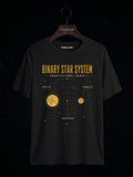 Binary Star System Gravitational Dance astronomy t-shirt | Umbra Void