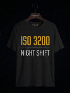 ISO 3200 Night Shift astronomy t-shirt | Umbra Void