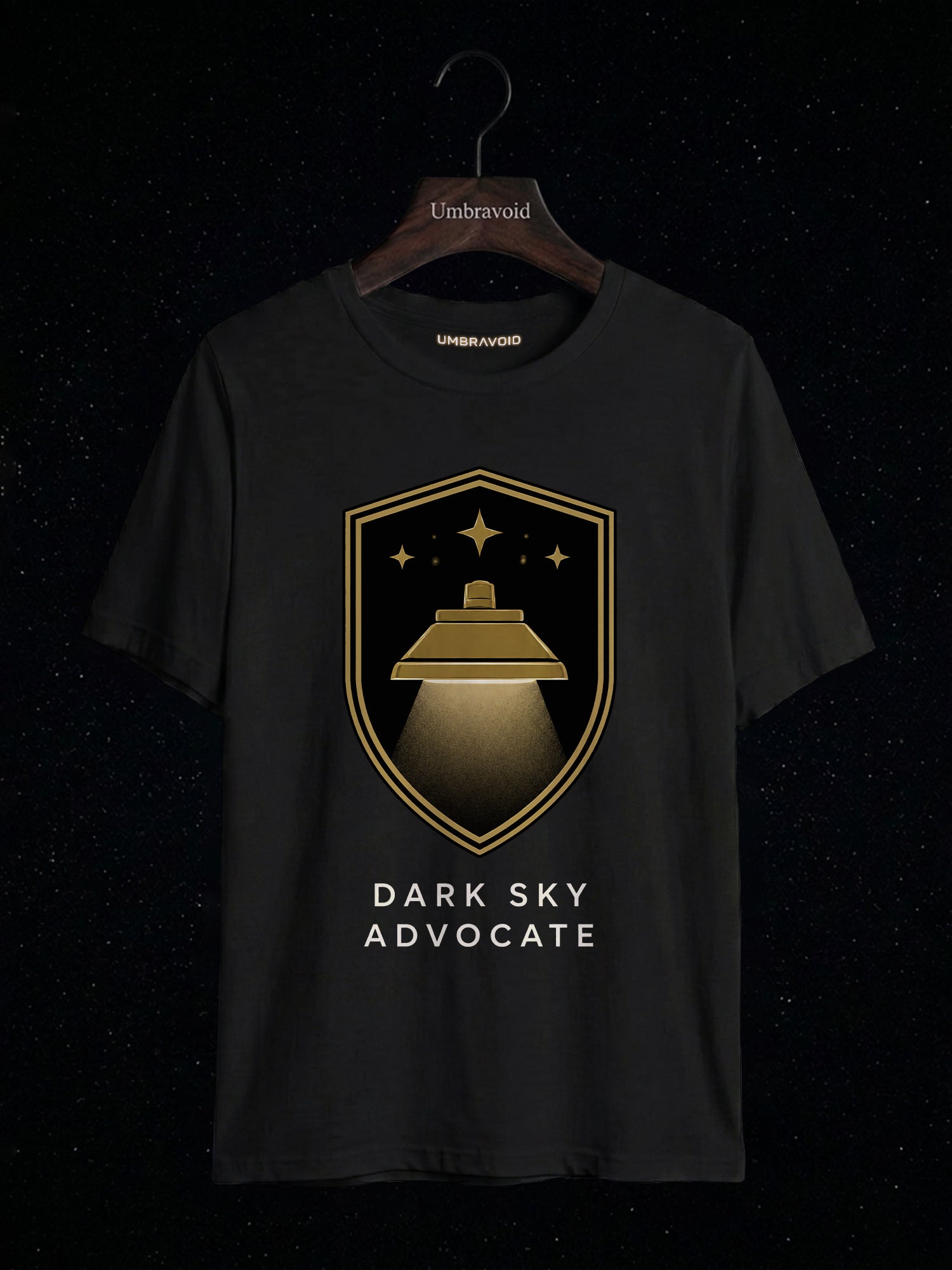 Dark Sky Advocate astronomy t-shirt | Umbra Void