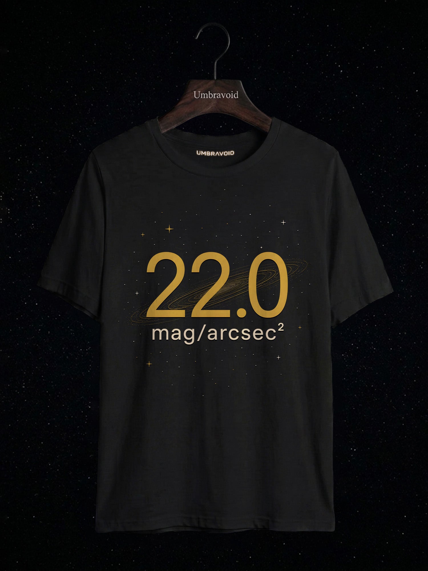 22.0 Mag/Arcsec² astronomy t-shirt | Umbra Void