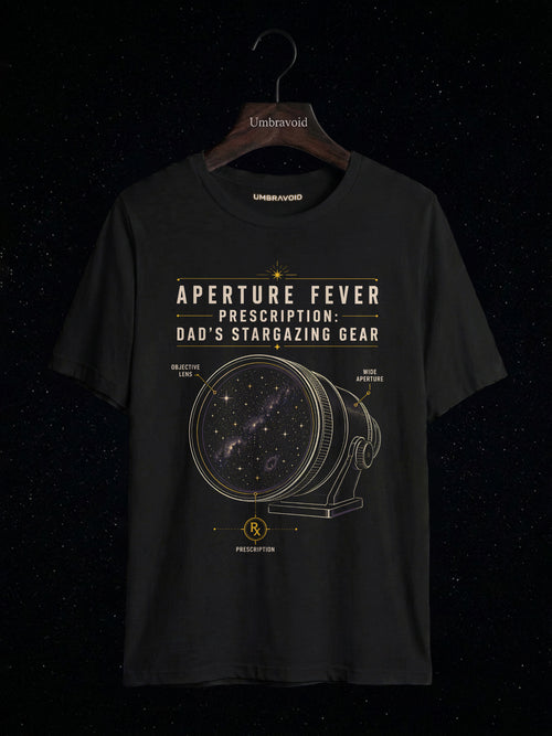 Aperture Fever Prescription astronomy t-shirt | Umbra Void