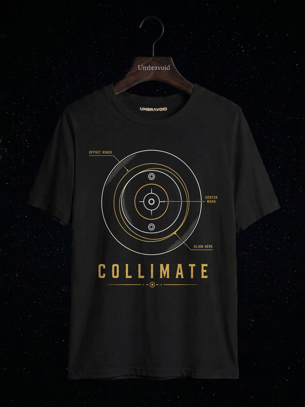 Collimate Primary Mirror astronomy t-shirt | Umbra Void