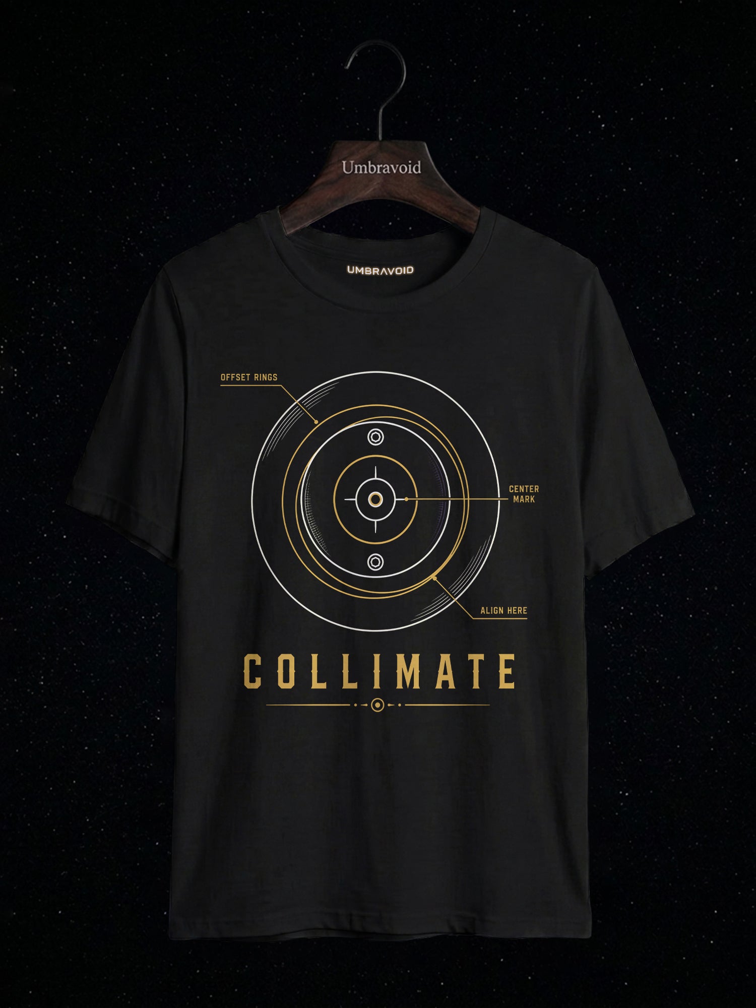 Collimate Primary Mirror astronomy t-shirt | Umbra Void
