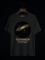 The Andromeda Shot astronomy t-shirt | Umbra Void