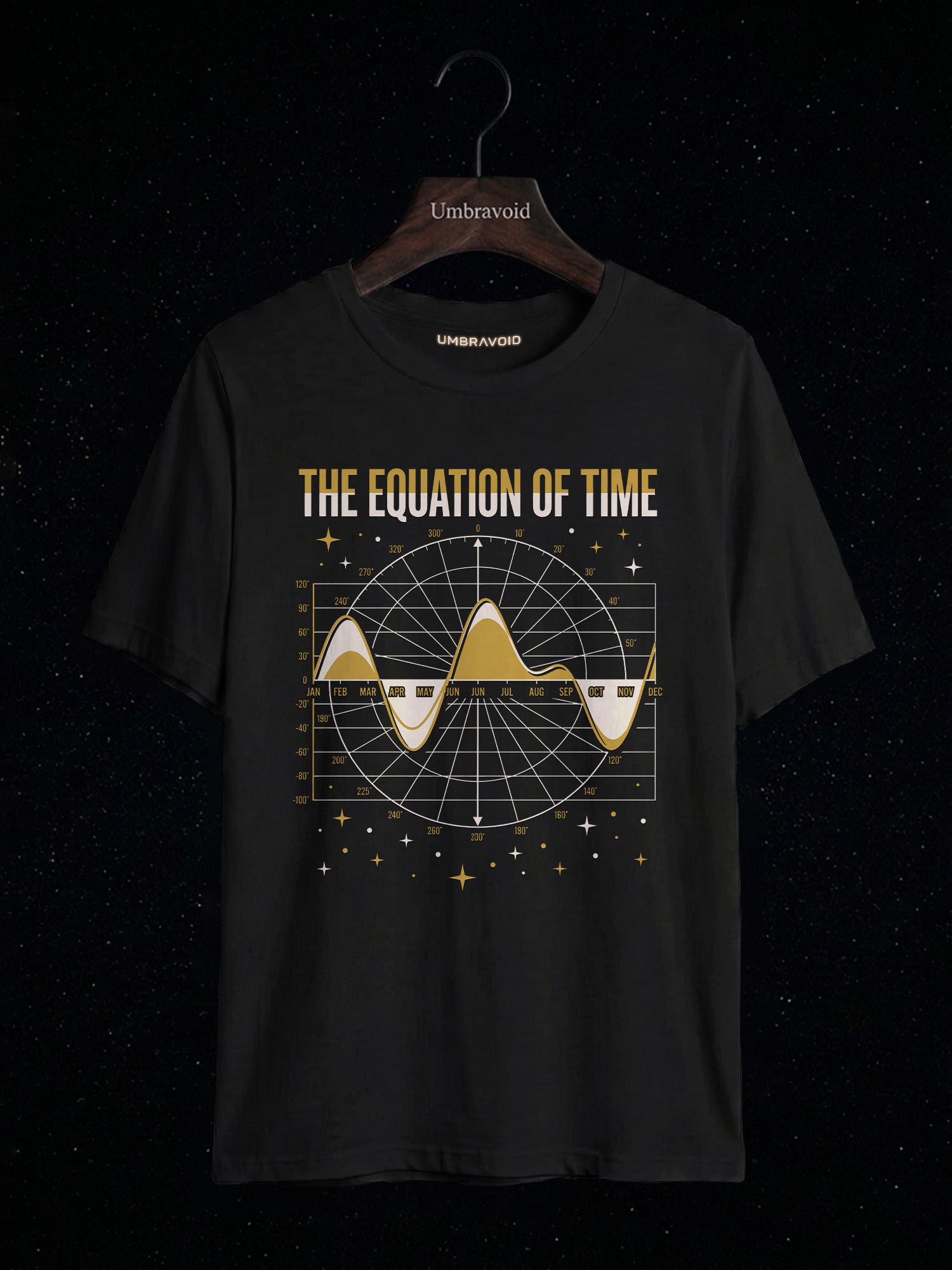 The Equation Of Time astronomy t-shirt | Umbra Void