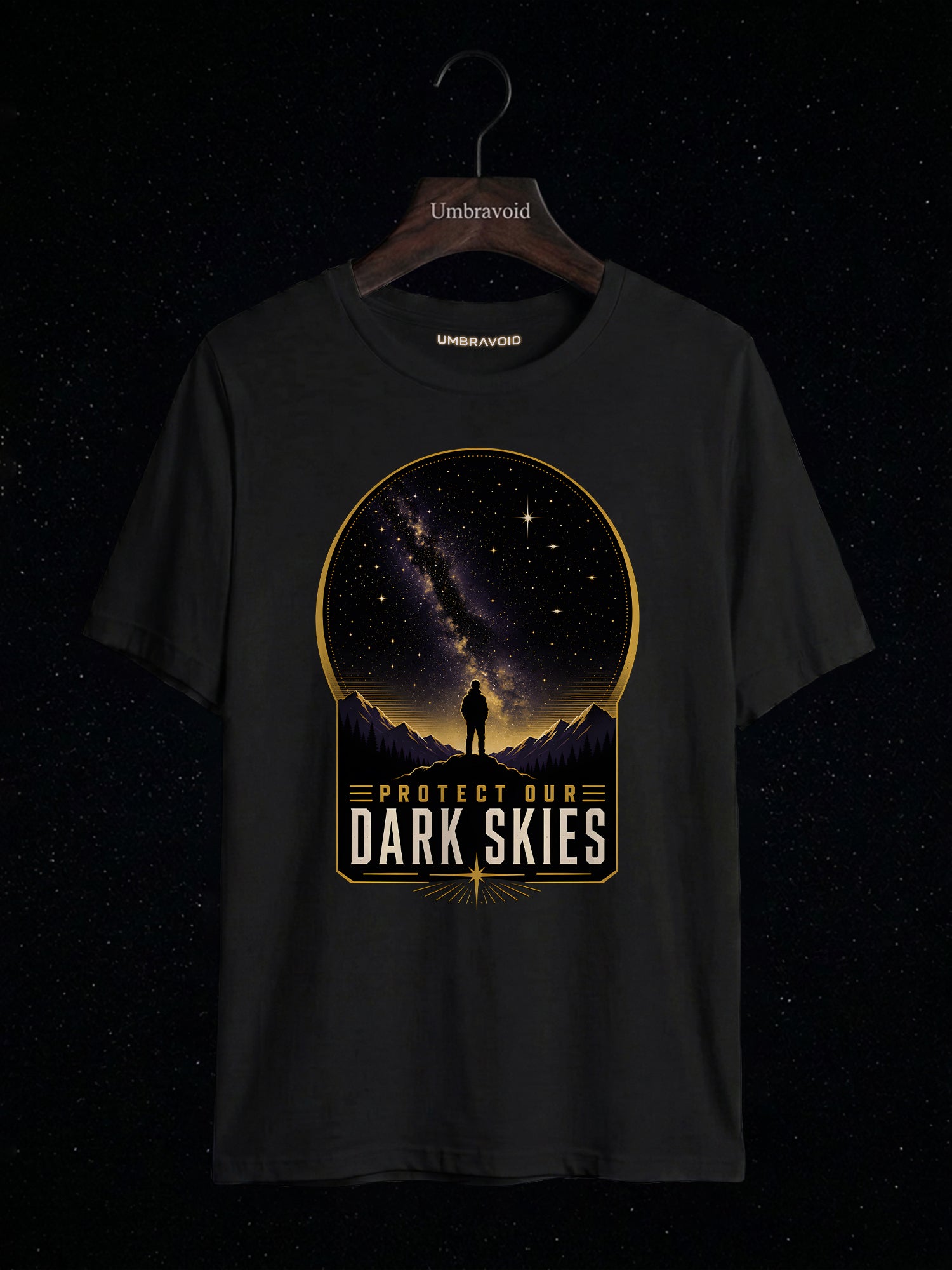 Protect Our Dark Skies astronomy t-shirt | Umbra Void