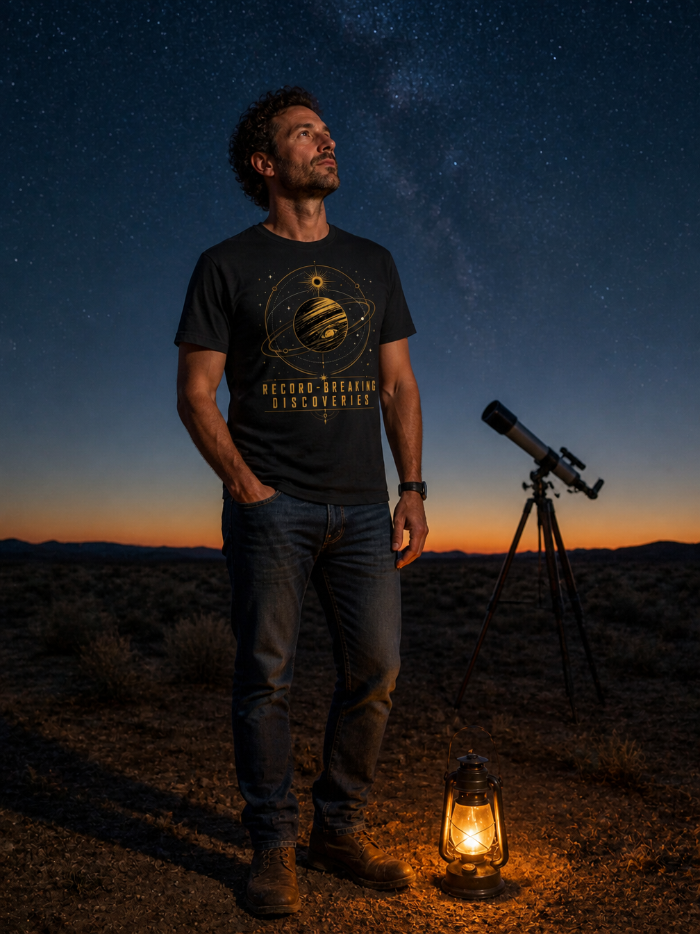 Record-Breaking Discoveries astronomy t-shirt | Umbra Void