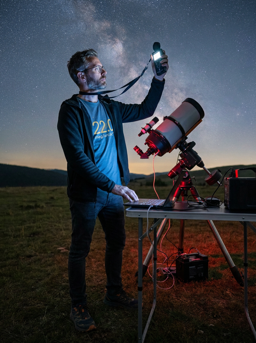 22.0 Mag/Arcsec² astronomy t-shirt | Umbra Void