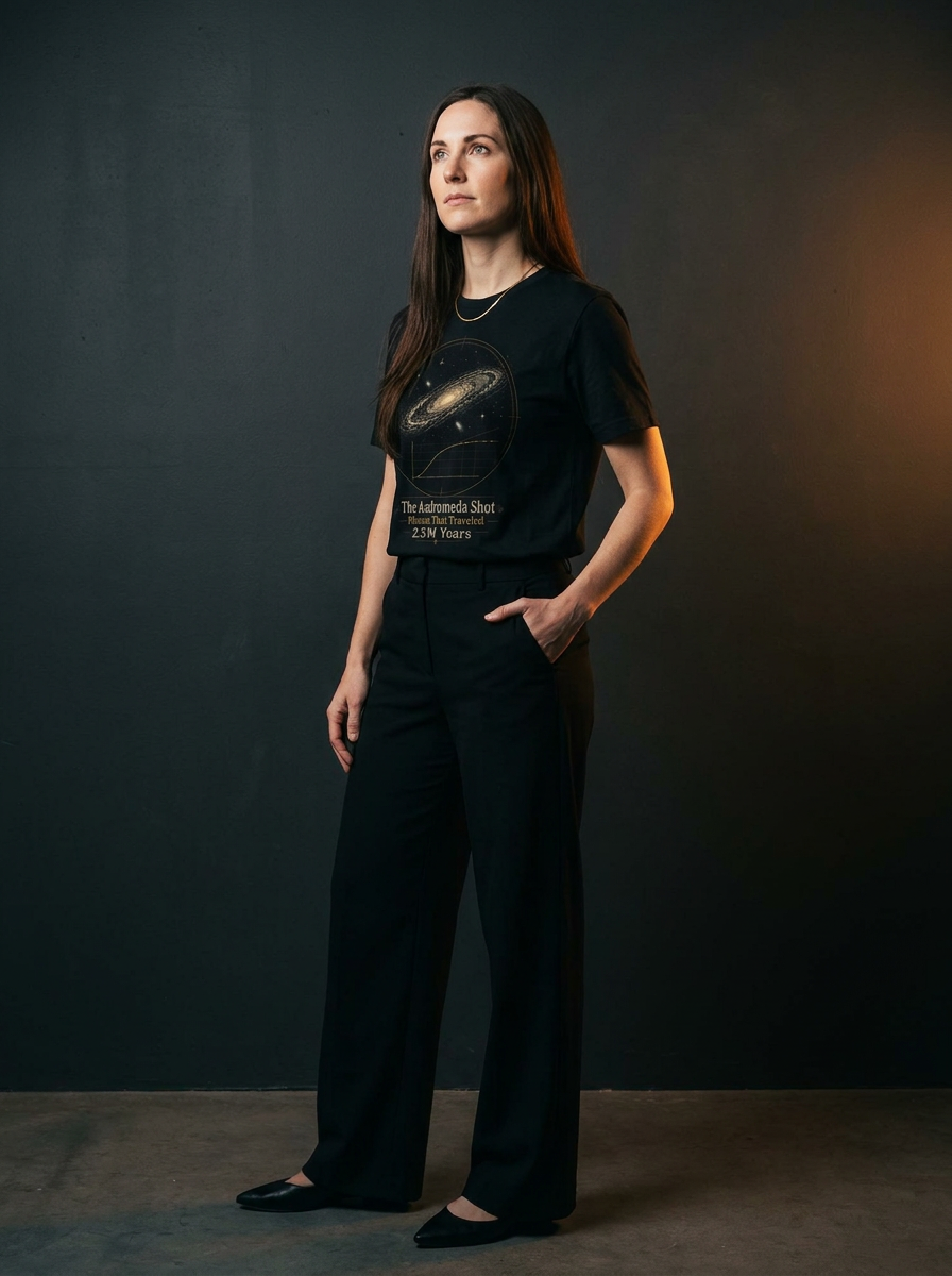 The Andromeda Shot astronomy t-shirt | Umbra Void