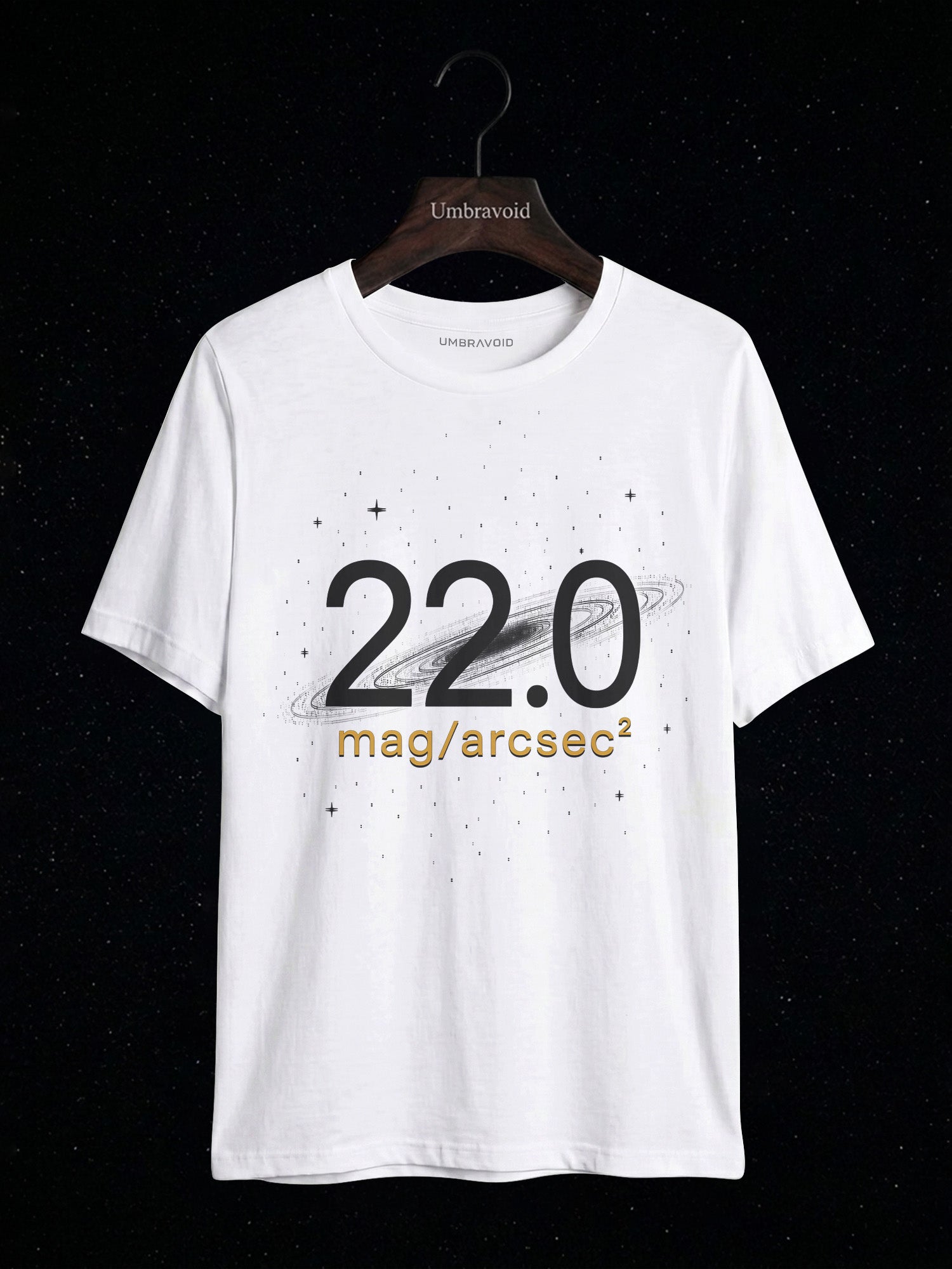 22.0 Mag/Arcsec² astronomy t-shirt | Umbra Void