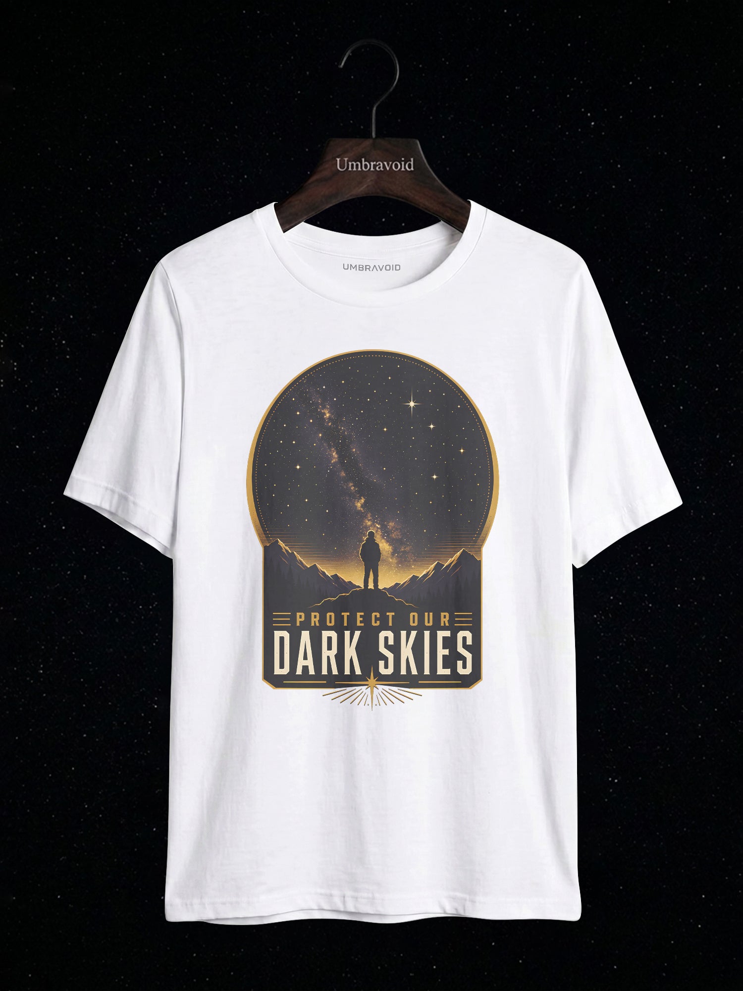 Protect Our Dark Skies astronomy t-shirt | Umbra Void