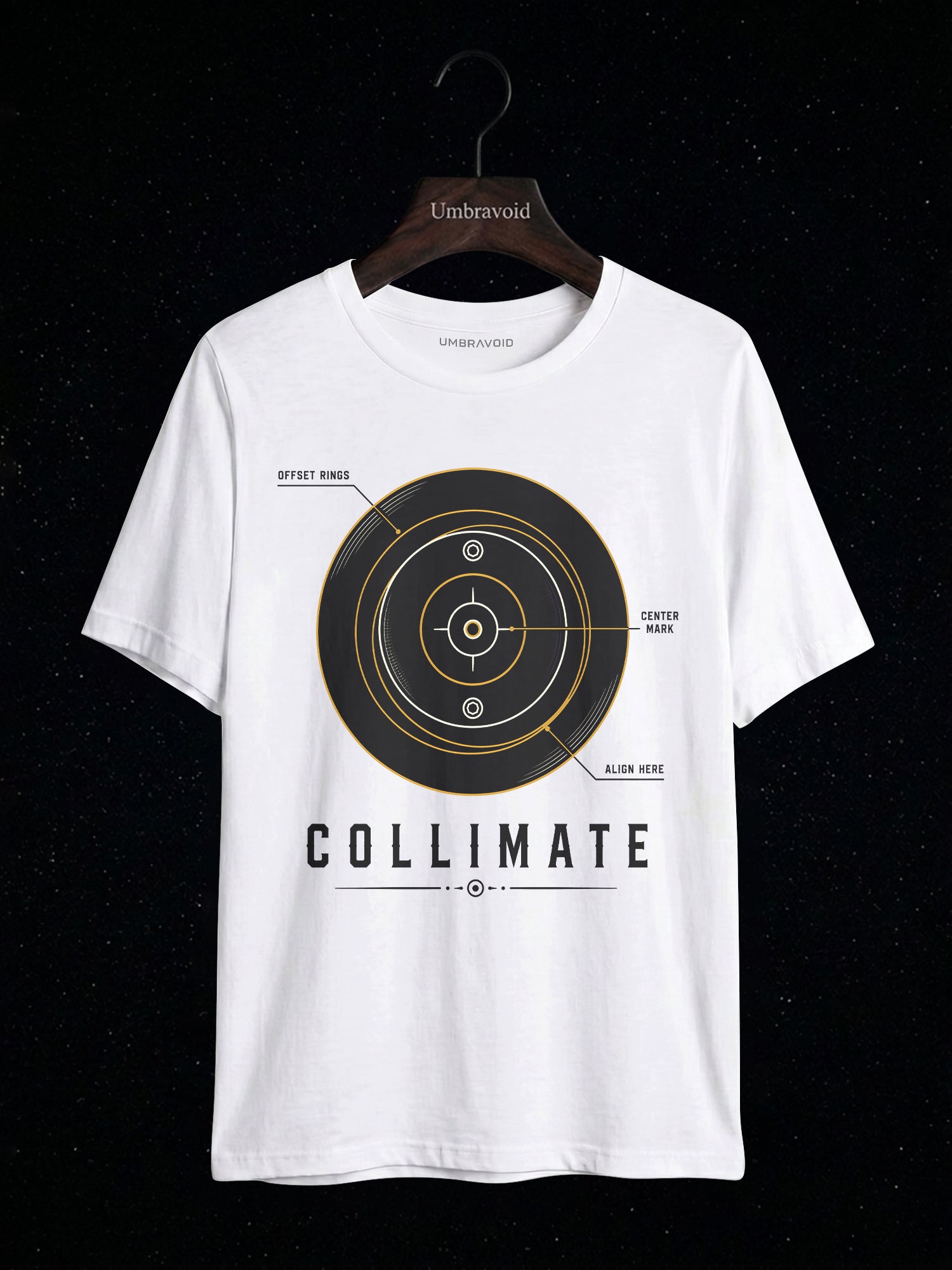 Collimate Primary Mirror astronomy t-shirt | Umbra Void