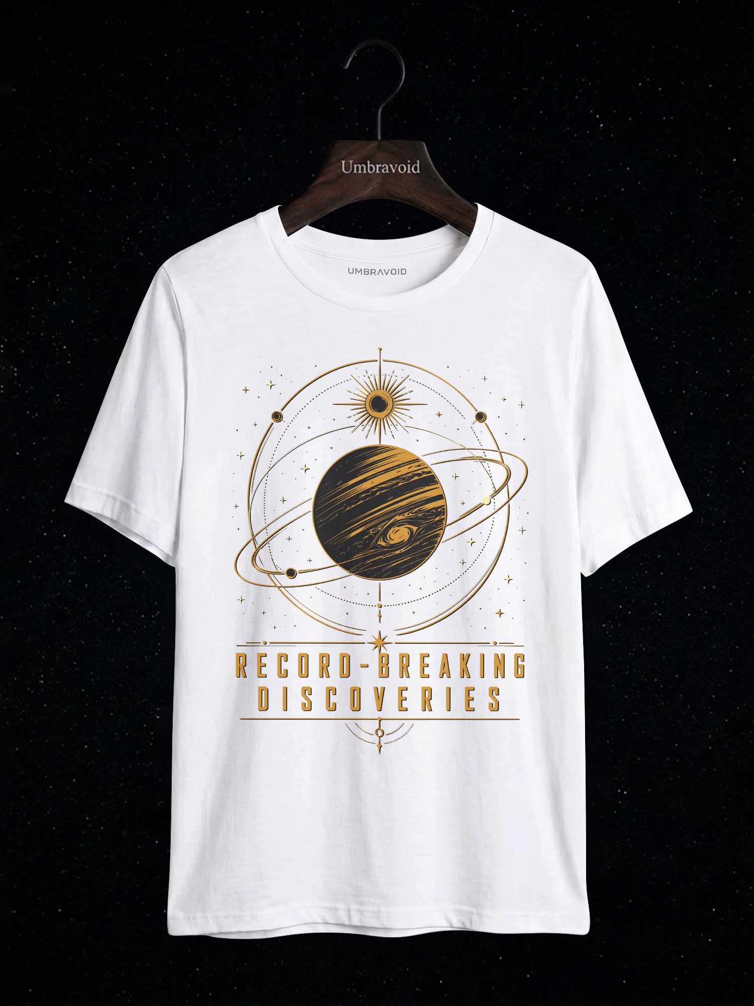 Record-Breaking Discoveries astronomy t-shirt | Umbra Void